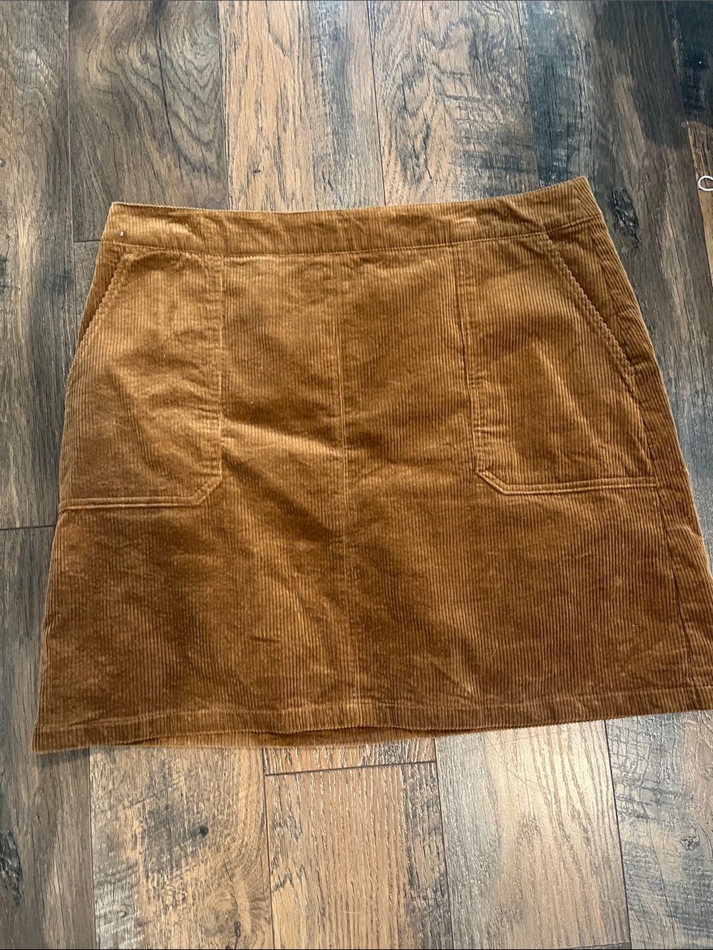 Boden Corduroy Mini Skirt in Camel